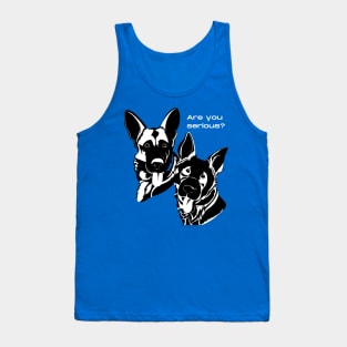 German Shepherd Head Tilt Tank Top